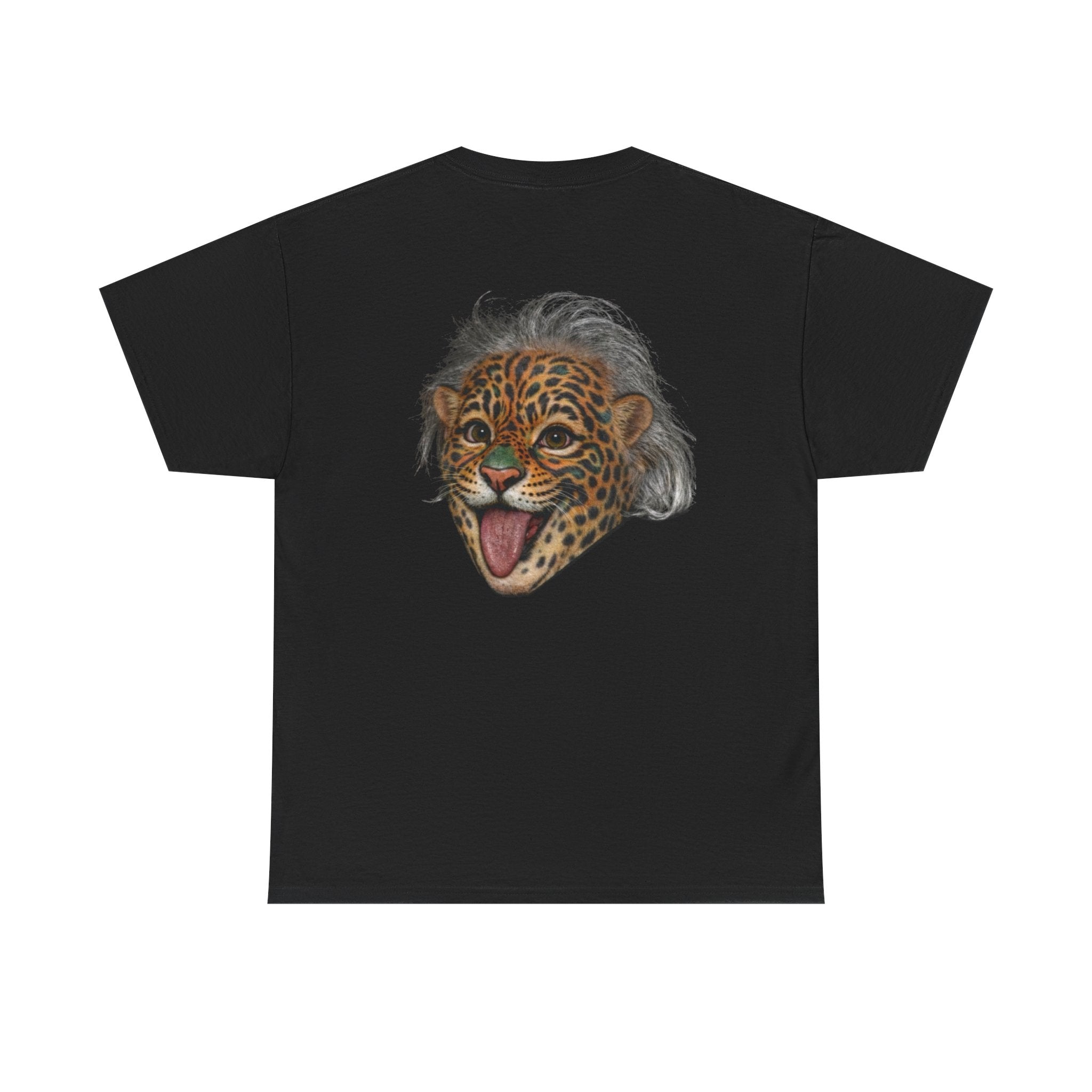 Albert Einstein Jaguar Iconic Portrait Graphic Tee - Jaguar Sol