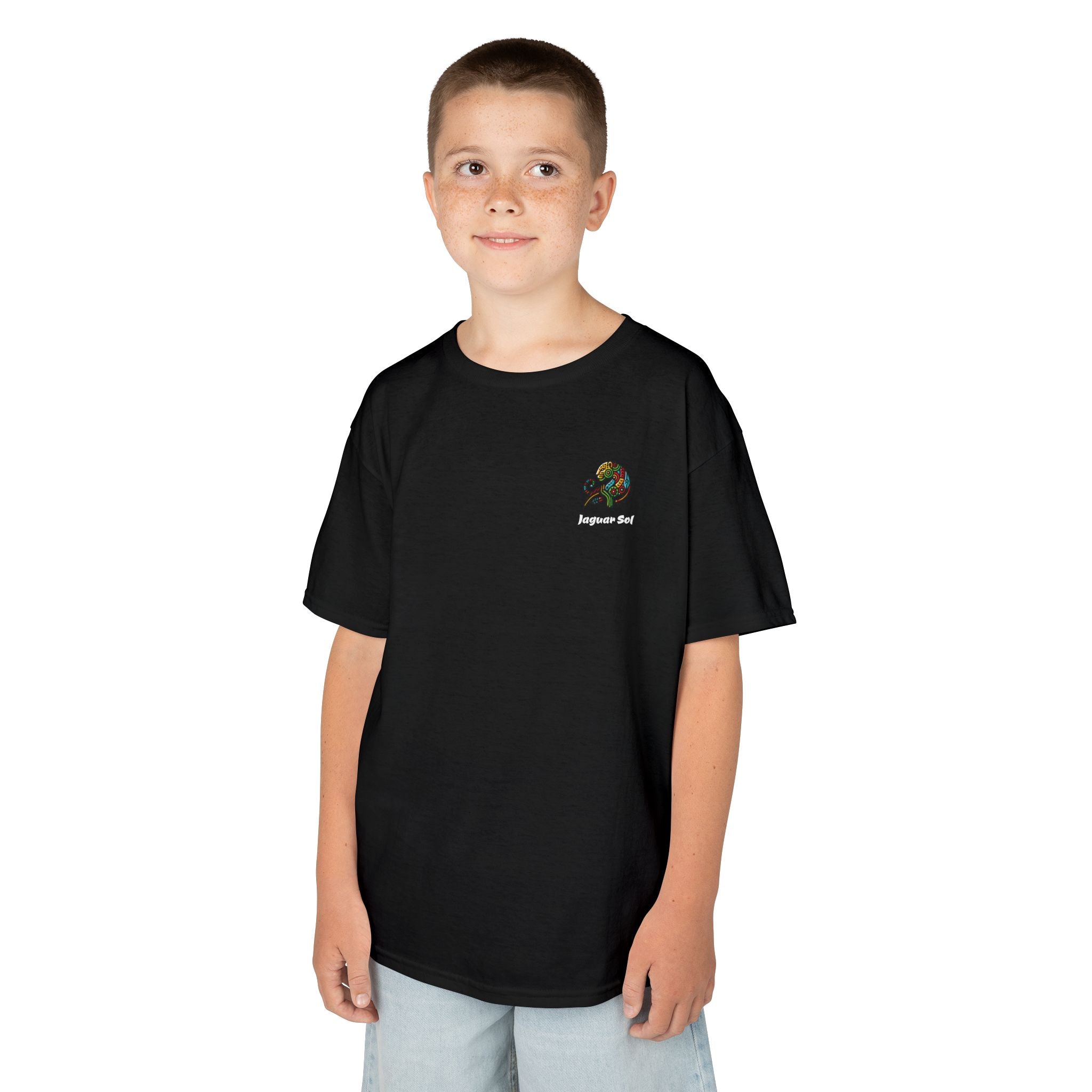 Kids Samurai 47 Rōnin Historical Battle Ukiyo - e | Back - Print Fitted Cultural Graphic Tee - Jaguar Sol