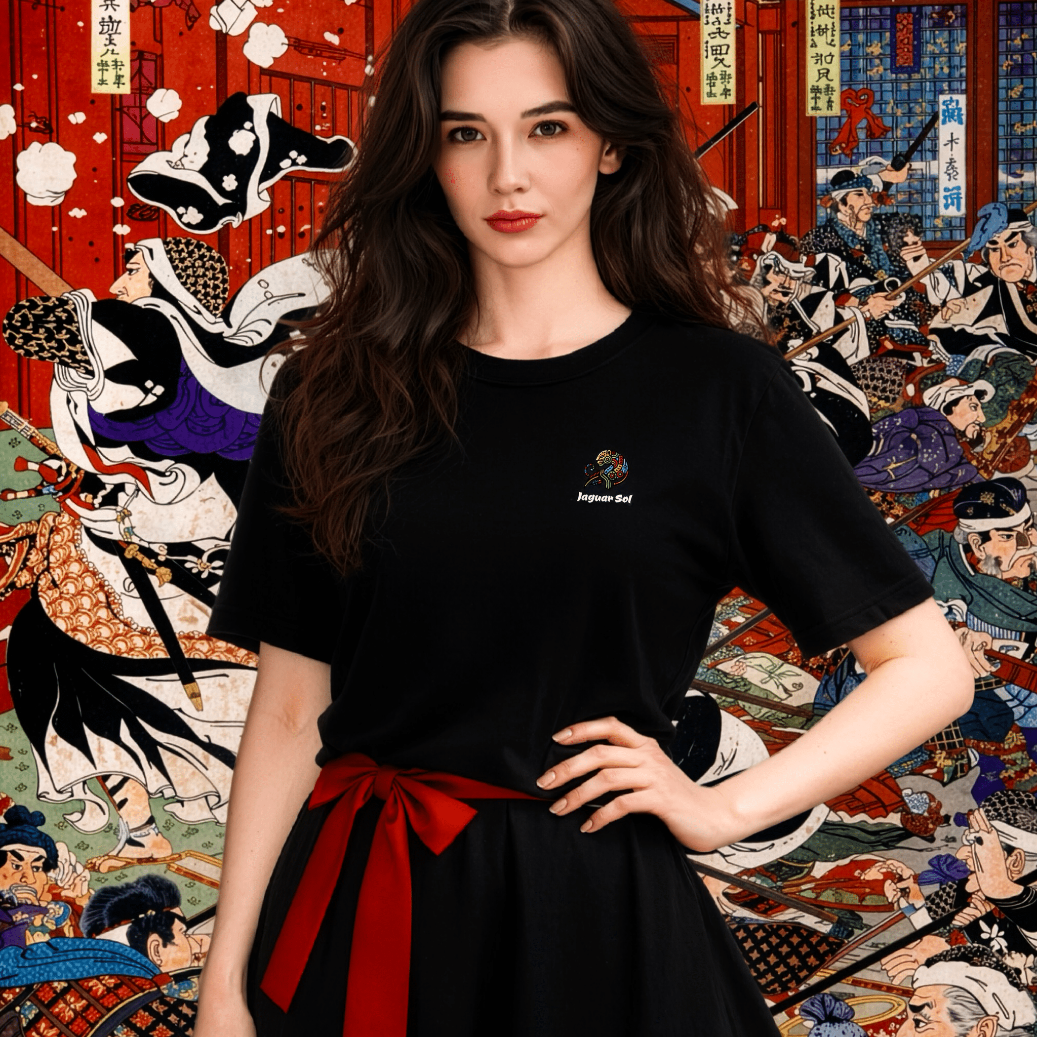 Samurai 47 Rōnin Historical Battle Ukiyo - e | Back - Print Graphic Tee - Jaguar Sol