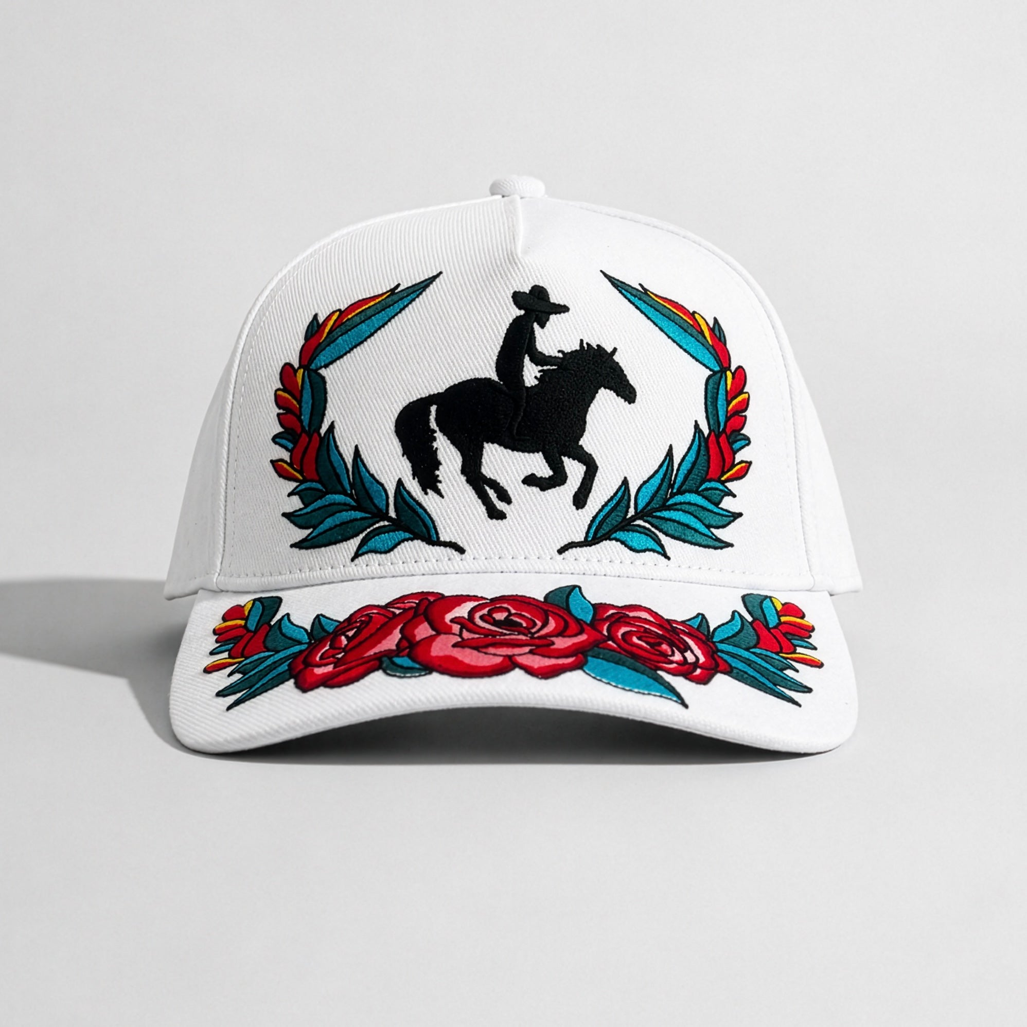 Rosa Ranchera | Premium Embroidered Cap - Jaguar Sol