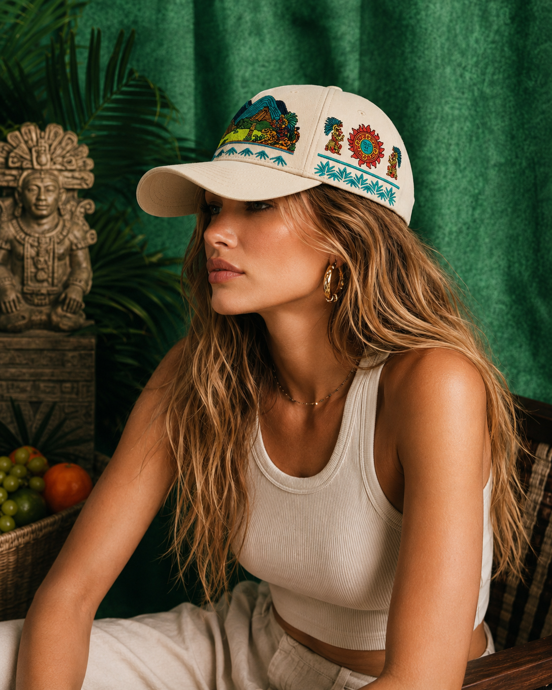 Azteca Sol | Premium Embroidered Cap