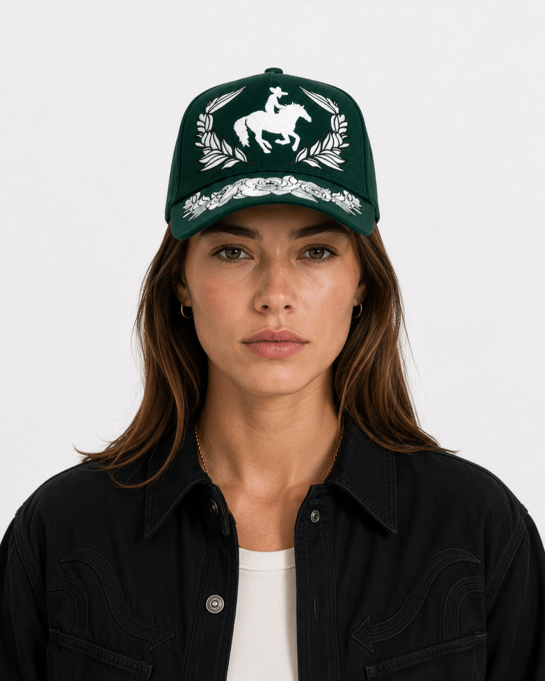 Ranchero Floral | Premium Embroidered Cap - Jaguar Sol