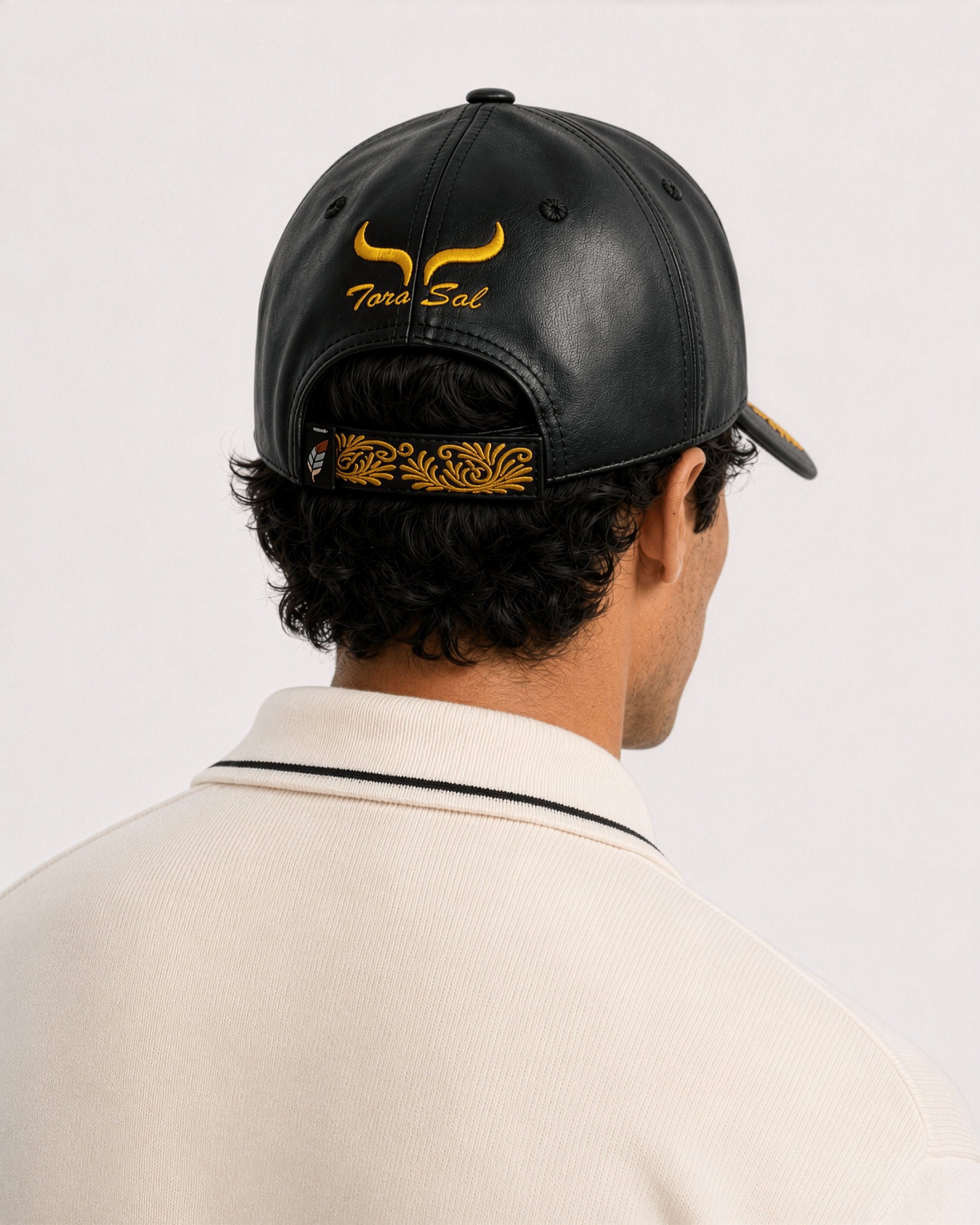 Toro Fight | Leather Premium Embroidered Cap - Jaguar Sol