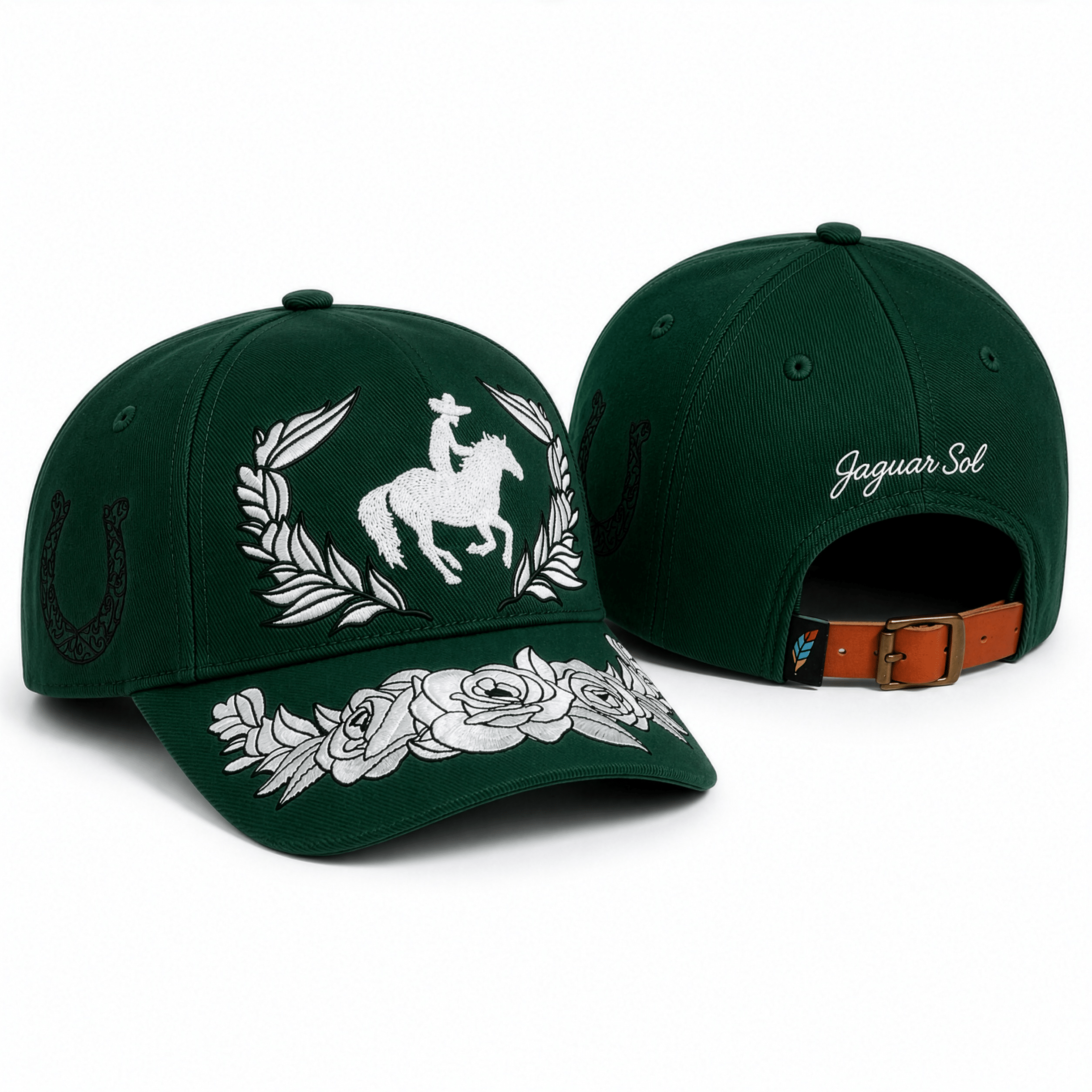 Ranchero Elegante | Premium Embroidered Cap - Jaguar Sol