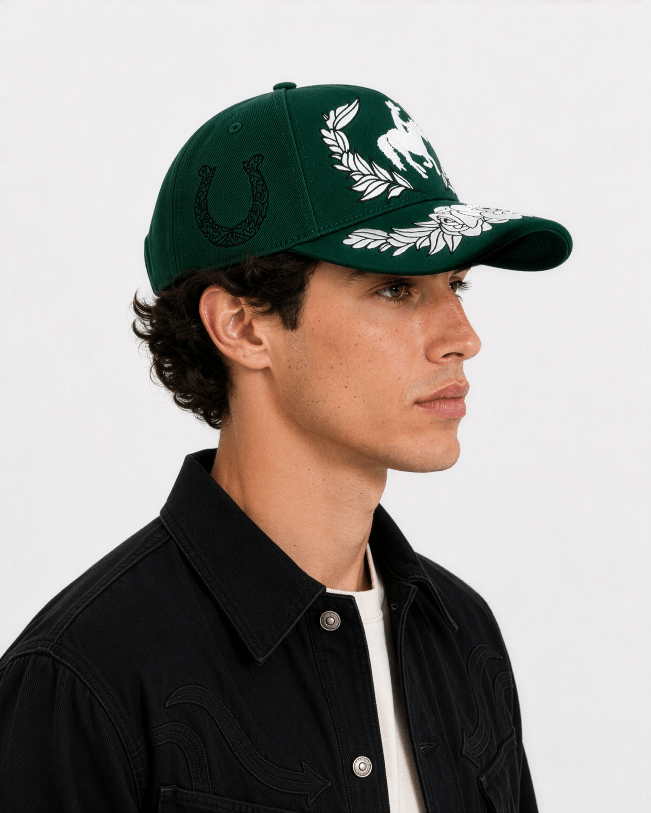 Ranchero Floral | Premium Embroidered Cap - Jaguar Sol