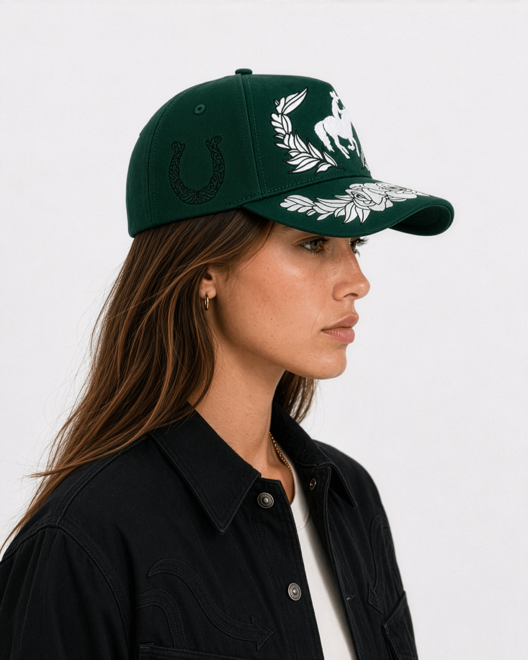 Ranchero Floral | Premium Embroidered Cap - Jaguar Sol