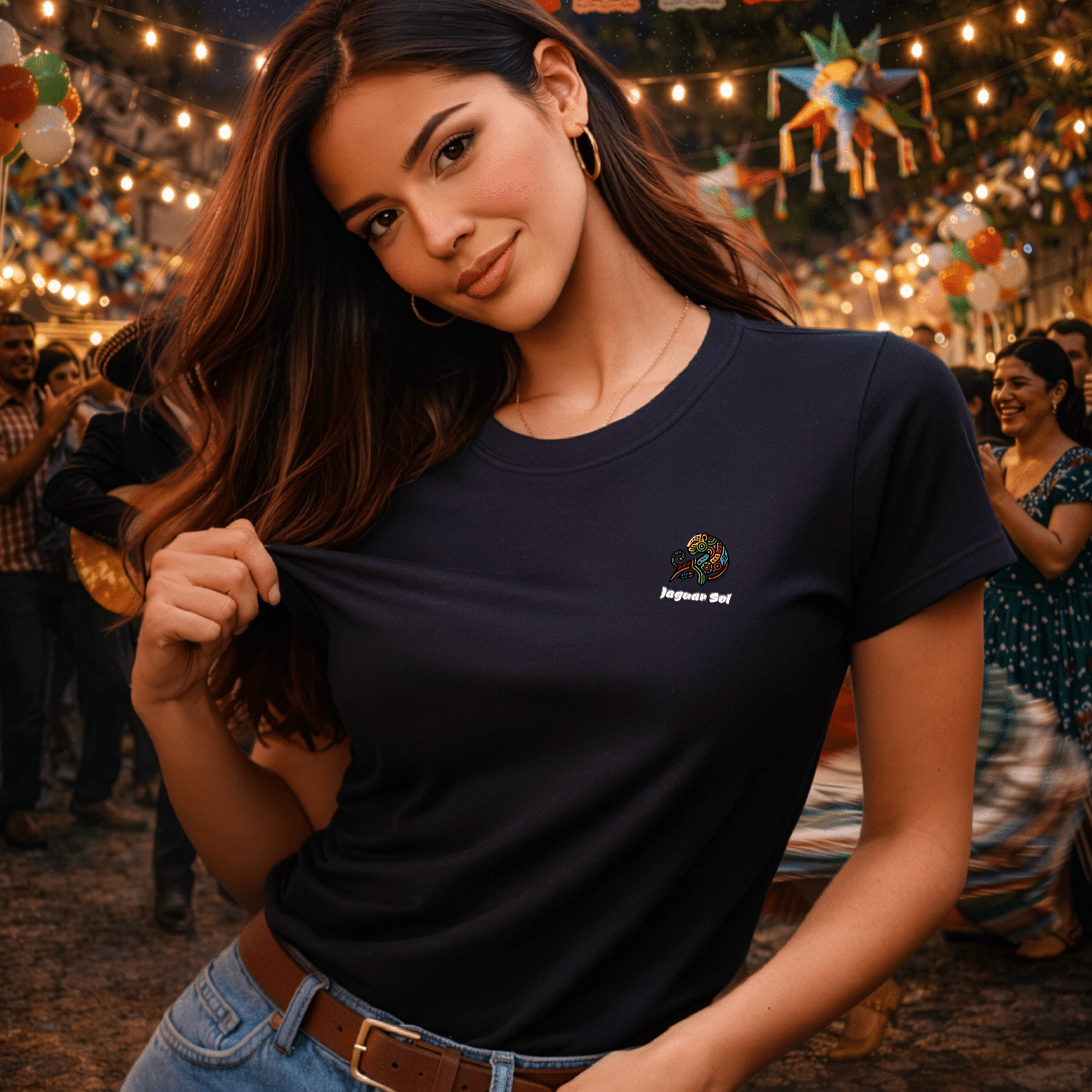 'Viva Mexico Cabrones' VMC Sombrero | Back - Print Graphic Tee - Jaguar Sol