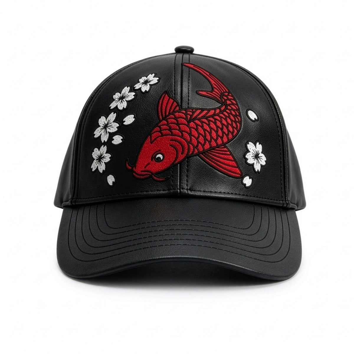 Koi no Michi | Premium Leather Embroidered Hat - Jaguar Sol