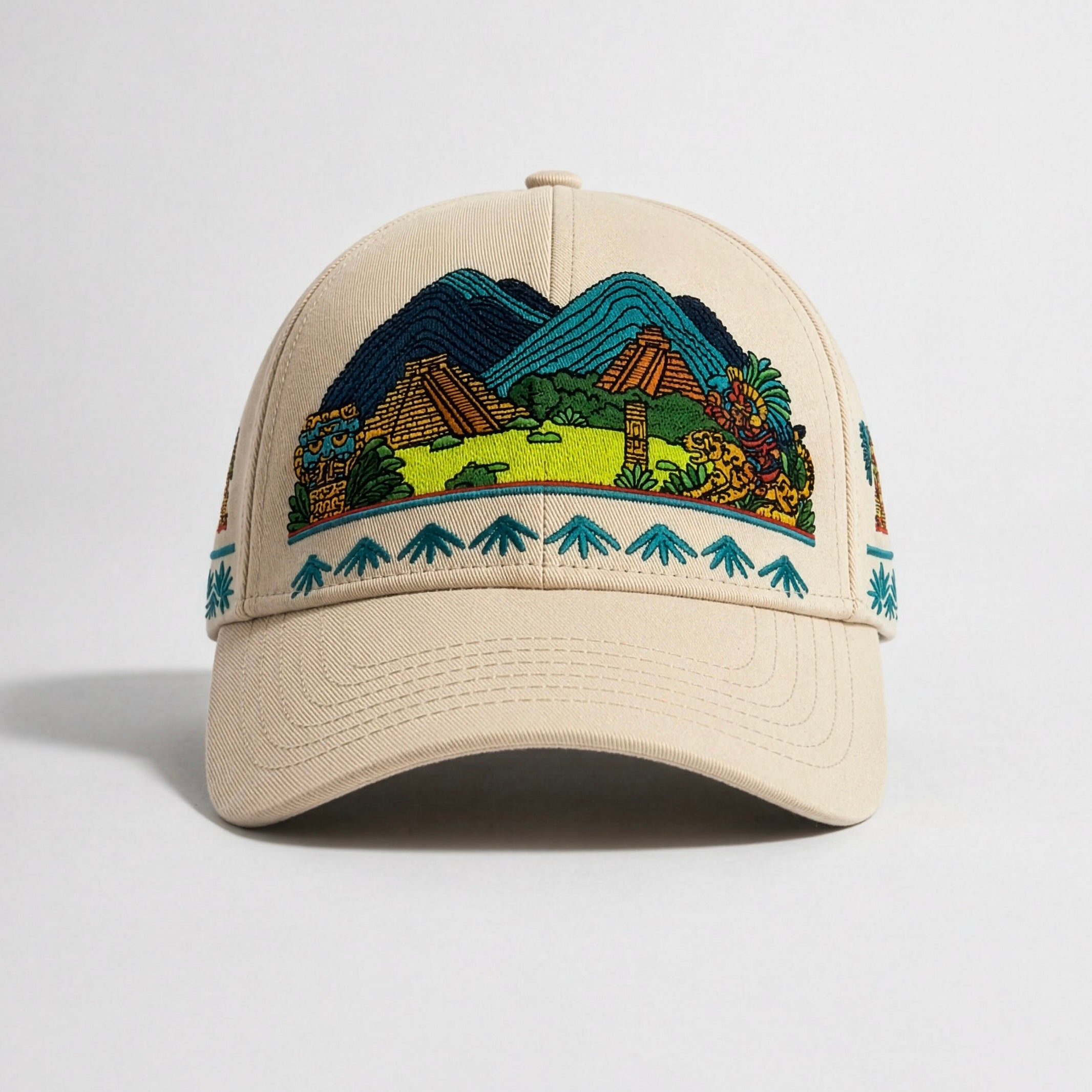 Azteca Sol | Premium Embroidered Cap - Jaguar Sol