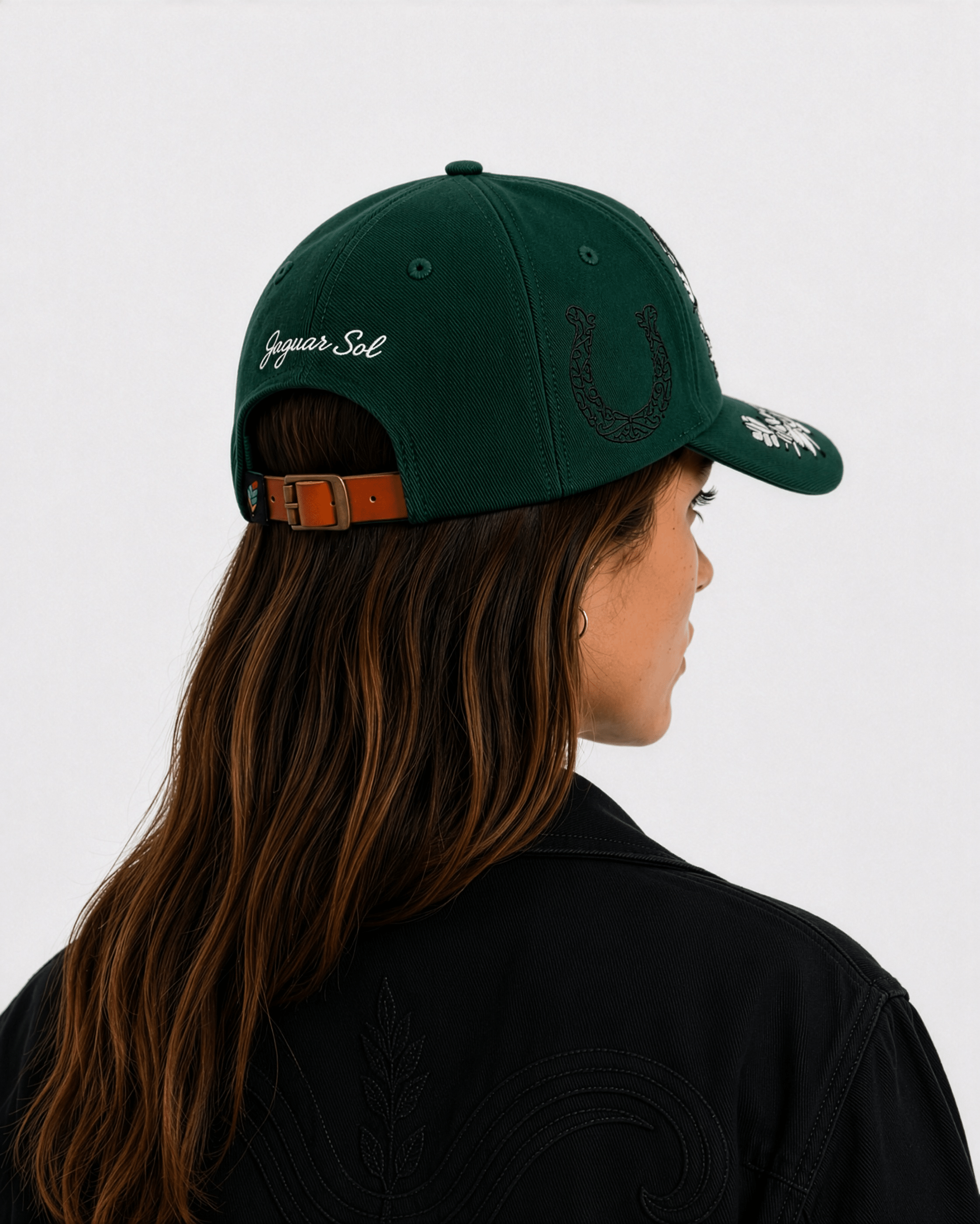 Ranchero Floral | Premium Embroidered Cap - Jaguar Sol