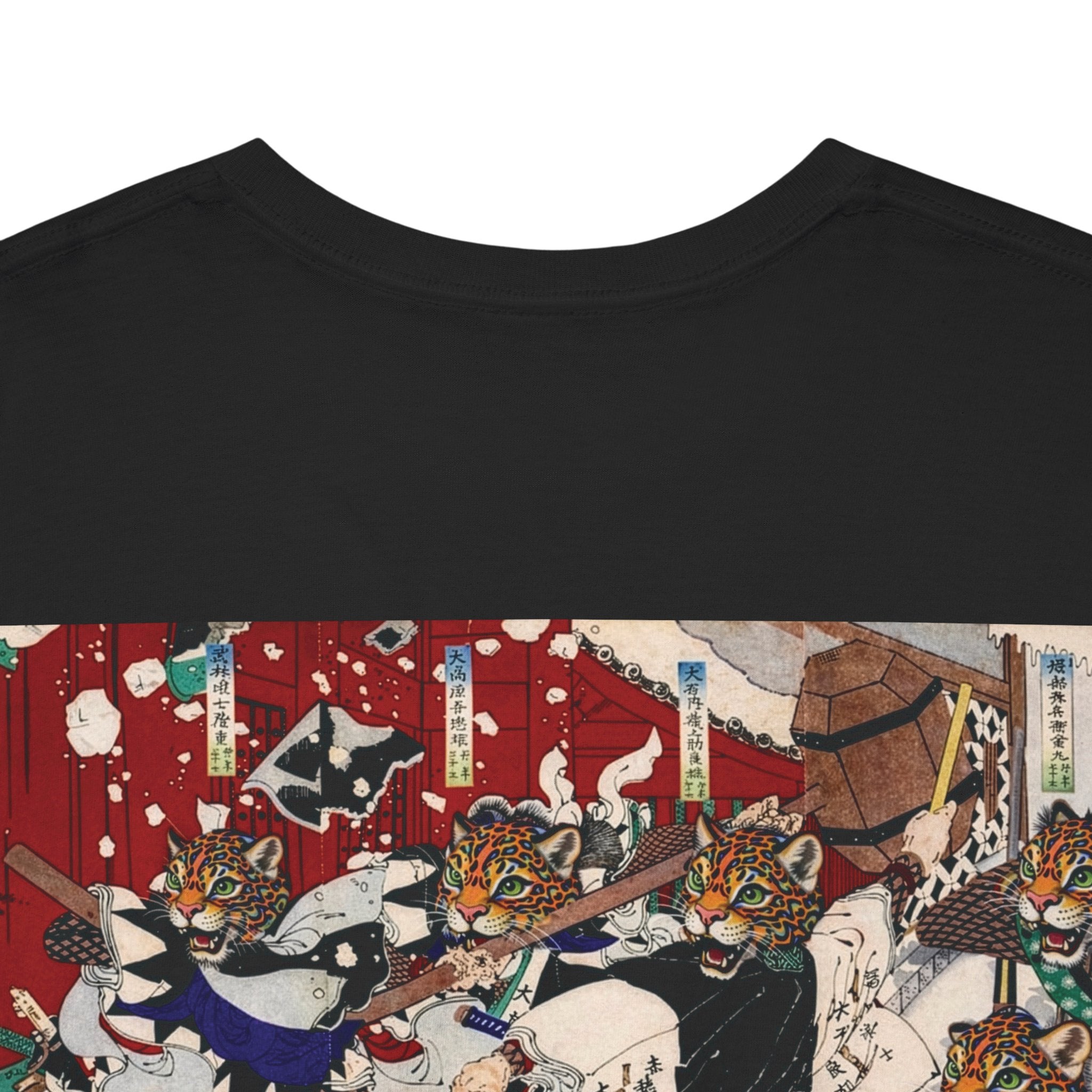 Samurai 47 Rōnin Historical Battle Ukiyo - e | Back - Print Graphic Tee - Jaguar Sol