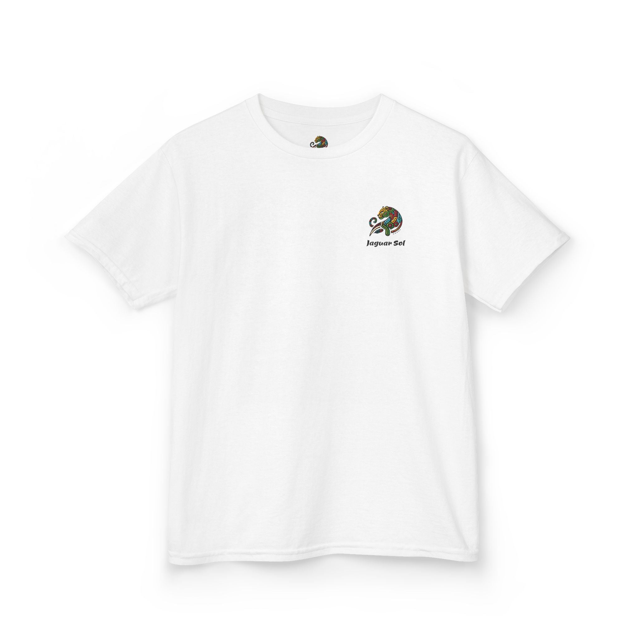 Kids "Turned Wild Into West" Charles Goodnight | Back - Print Fitted Cultural Graphic Tee - Jaguar Sol