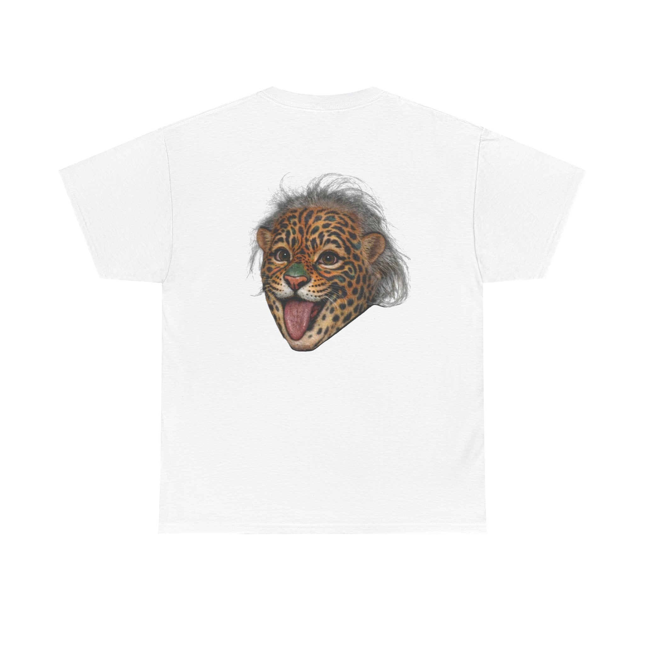 Albert Einstein Jaguar Iconic Portrait Graphic Tee - Jaguar Sol
