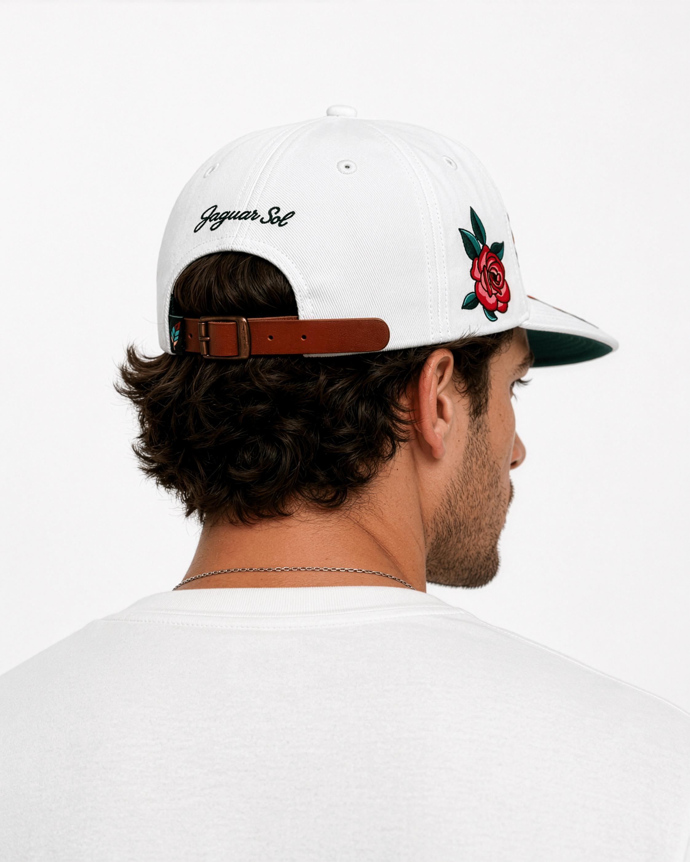 Rosa Ranchera | Premium Embroidered Cap - Jaguar Sol