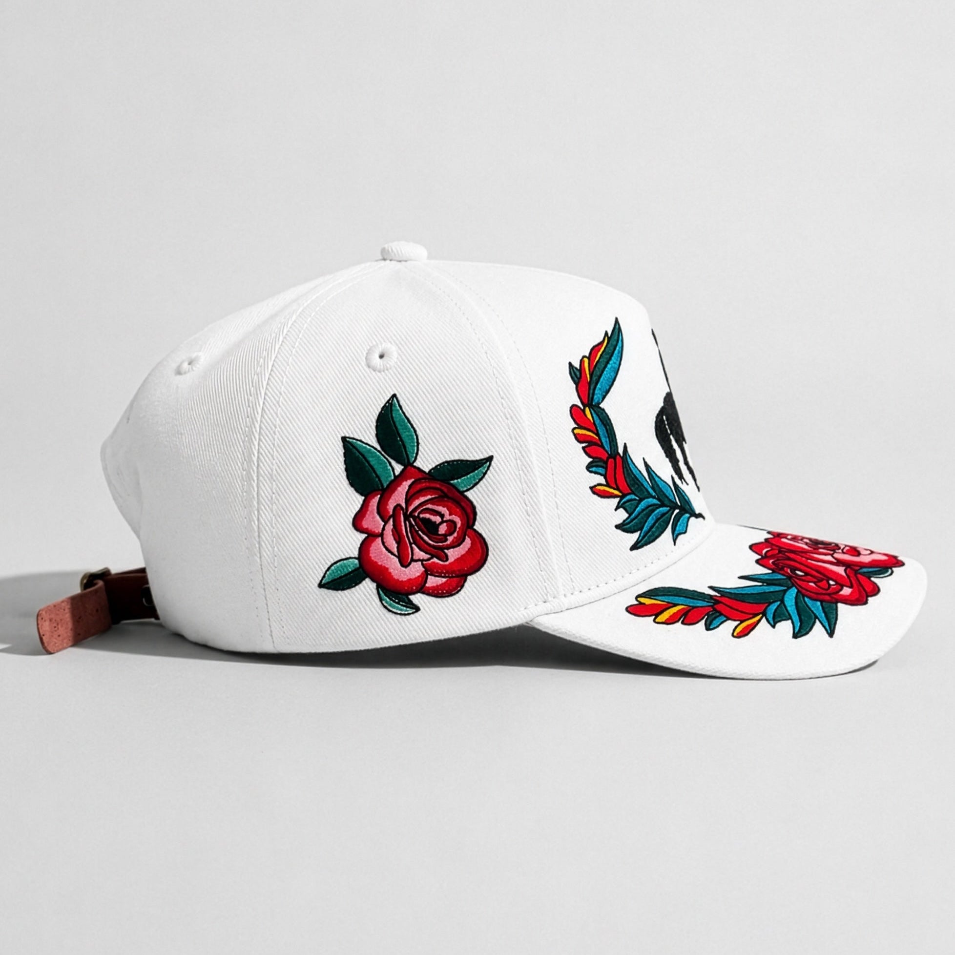 Rosa Ranchera | Premium Embroidered Cap - Jaguar Sol