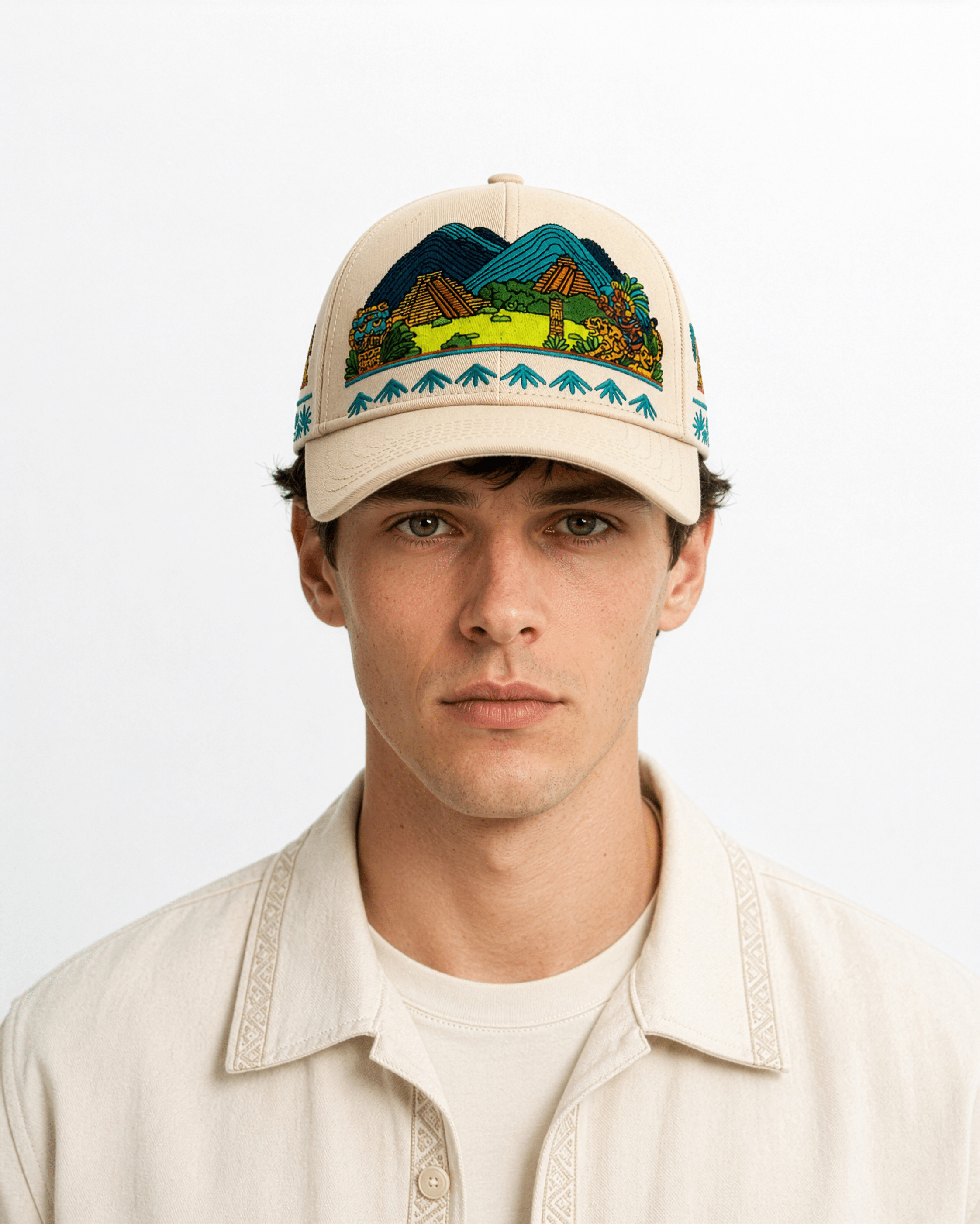 Azteca Sol | Premium Embroidered Cap - Jaguar Sol