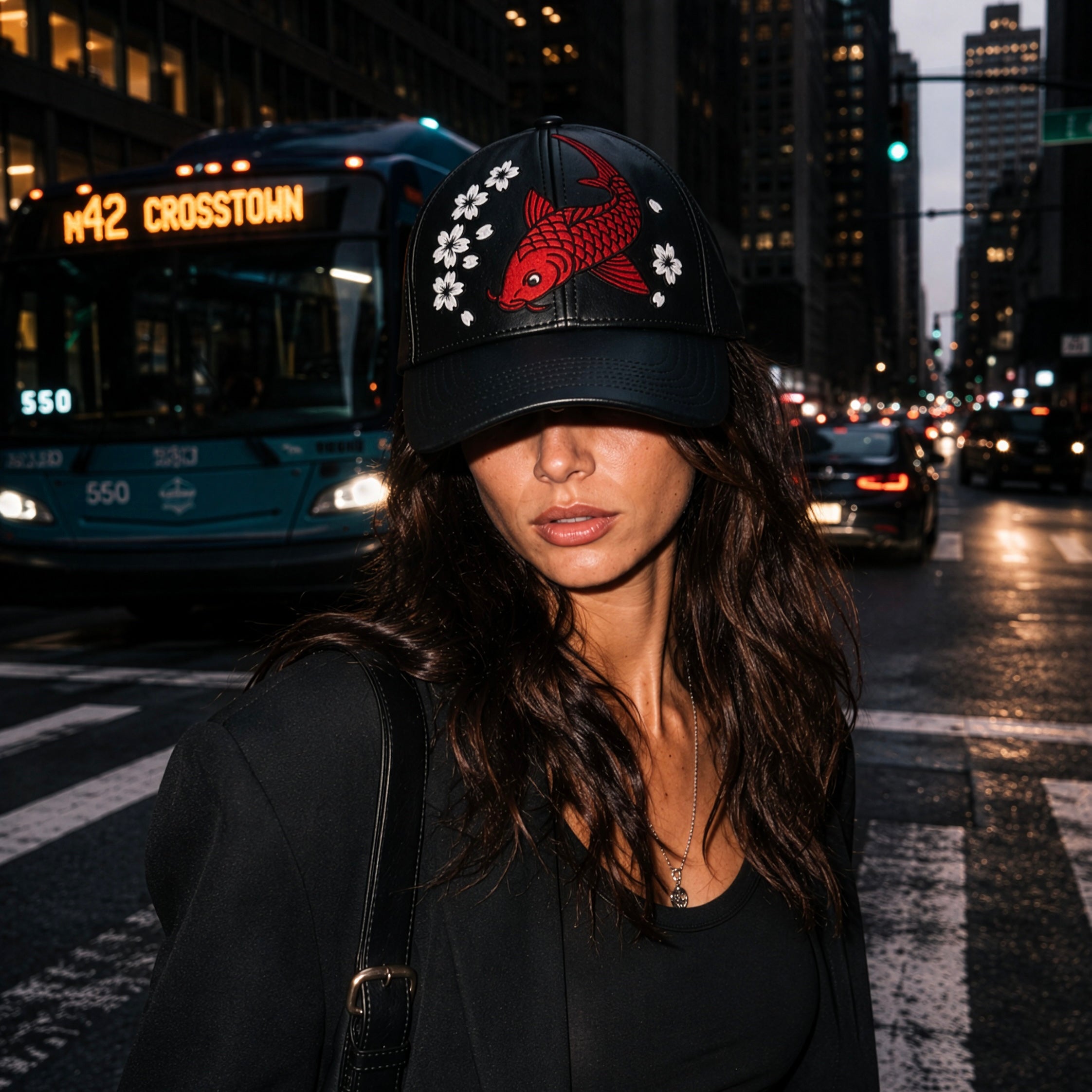 Koi no Michi | Premium Cultural Embroidered Cap - Jaguar Sol