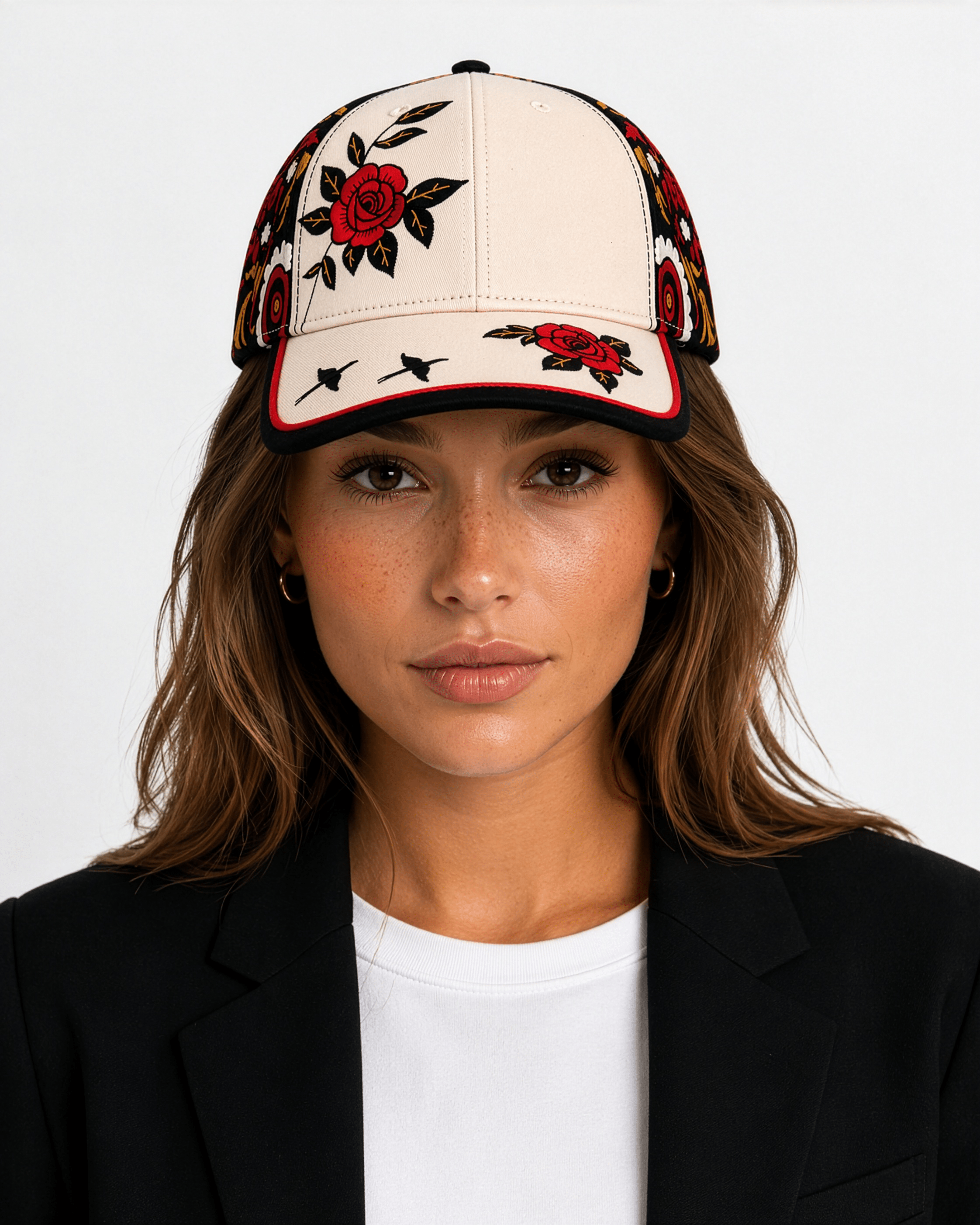 Flamenco Flow | Full-Pattern Premium Embroidered Cap - Jaguar Sol