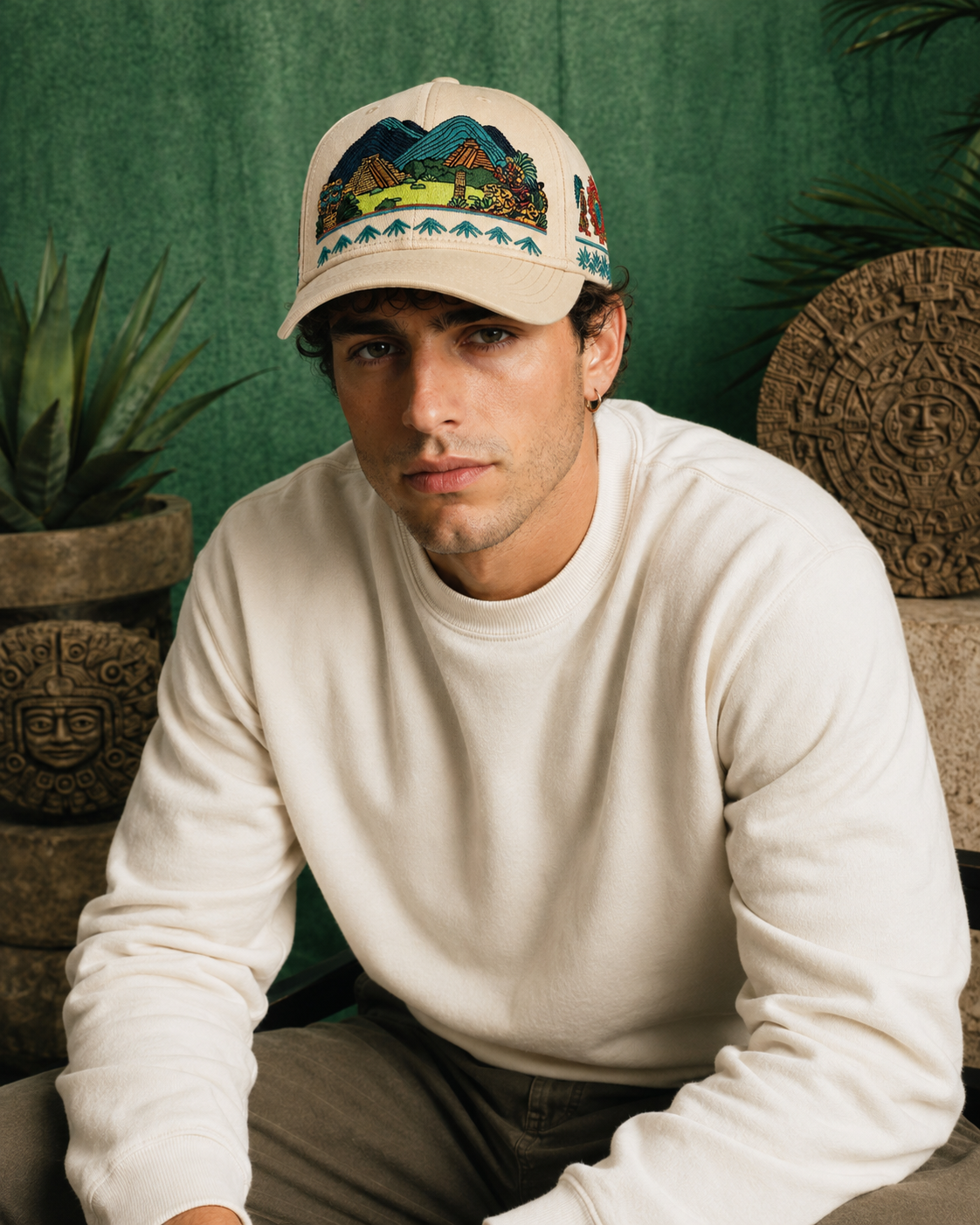 Azteca Sol | Premium Embroidered Cap