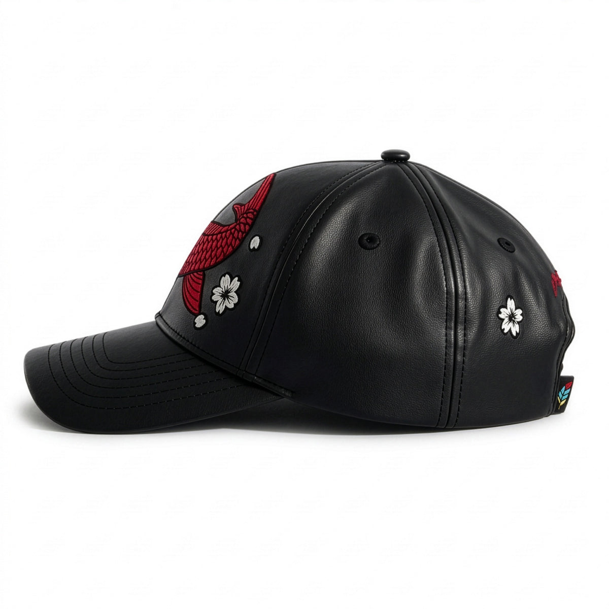 Koi no Michi | Premium Leather Embroidered Hat - Jaguar Sol