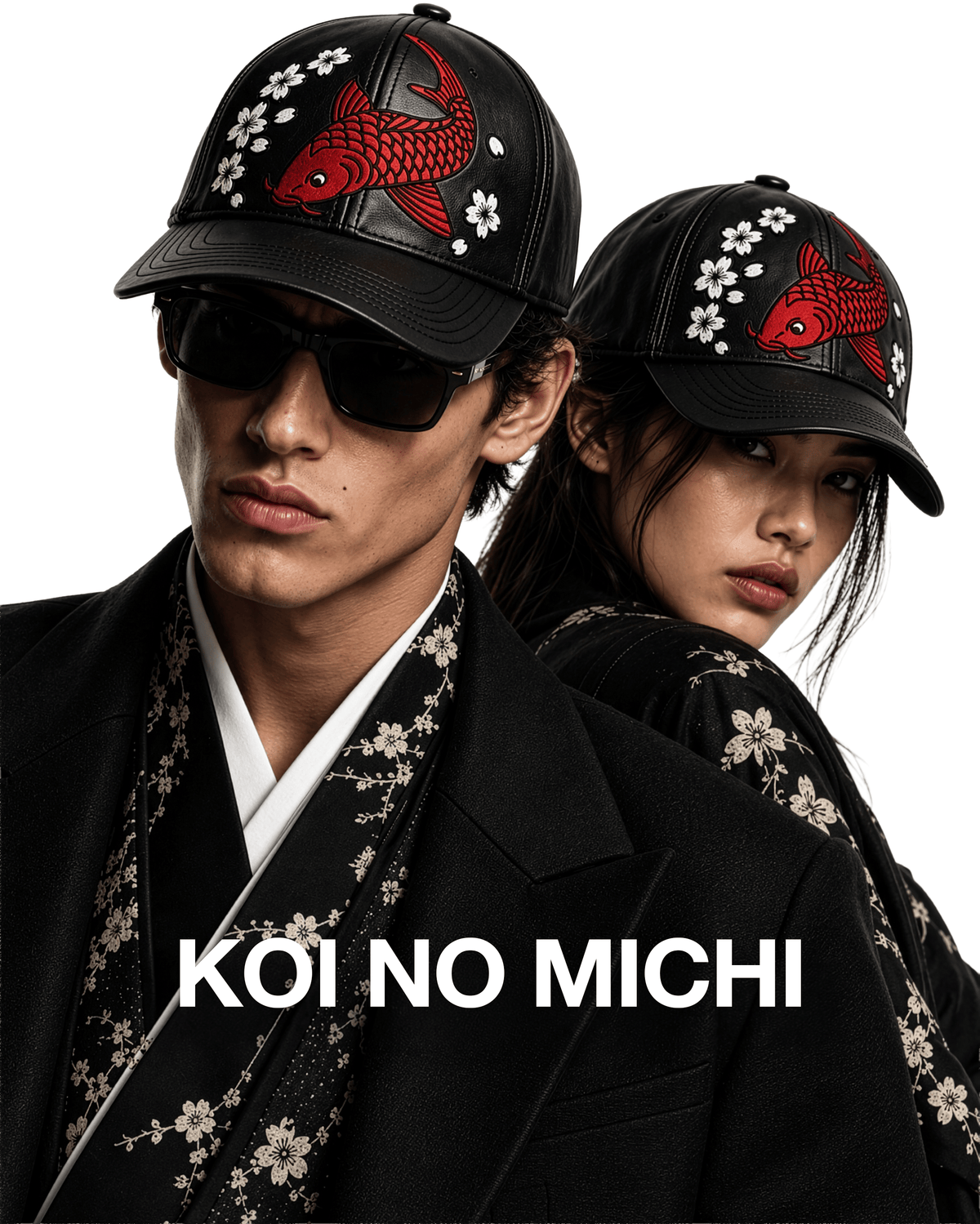 Koi no Michi | Premium Leather Embroidered Hat - Jaguar Sol