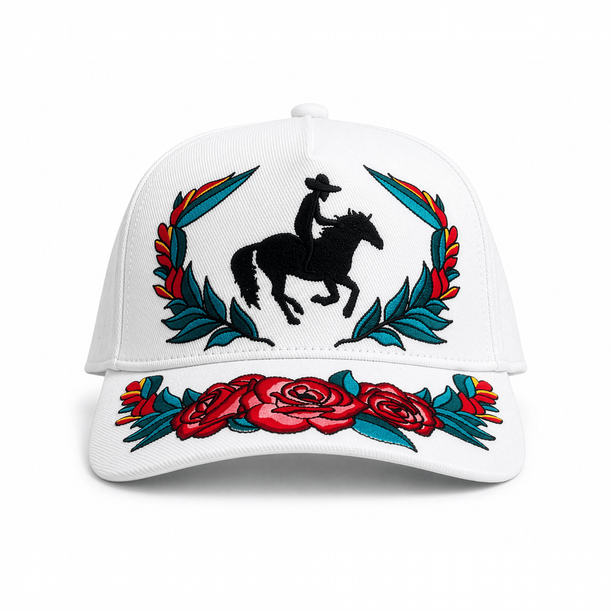 Rosa Ranchera | Premium Embroidered Hat - Jaguar Sol